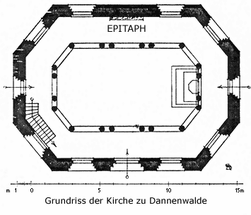 Grundriss der Kirche Dannenwalde